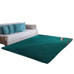 GENERICO - Alfombra Peluda Tipo Shaggy 180 x200 Color Calipso