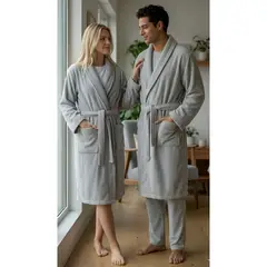 LOOK SHOP - Bata Micropolar Hombre Y Mujer. Excelente Calidad. Colores. 0101