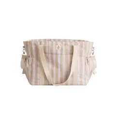 ANTU BABY - Bolso de Maternidad - Rayas Beige - Antü Baby