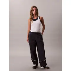 CALVIN KLEIN - Jogger Técnico con Textura Arrugada Azul