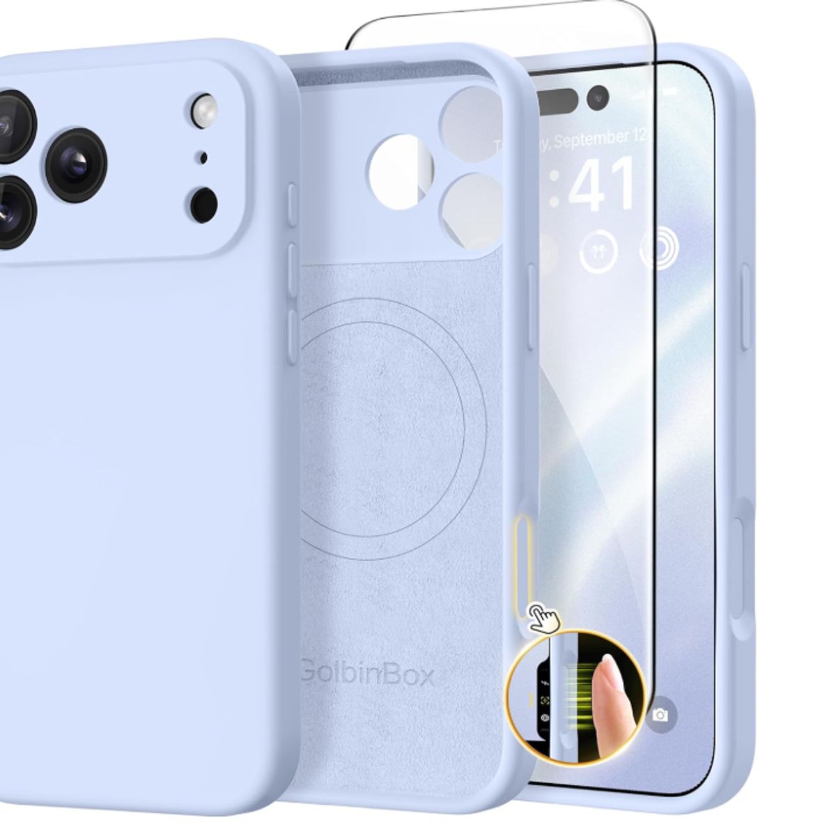 GENERICO - Carcasa Funda Para iPhone 17 Pro Silicona Violeta
