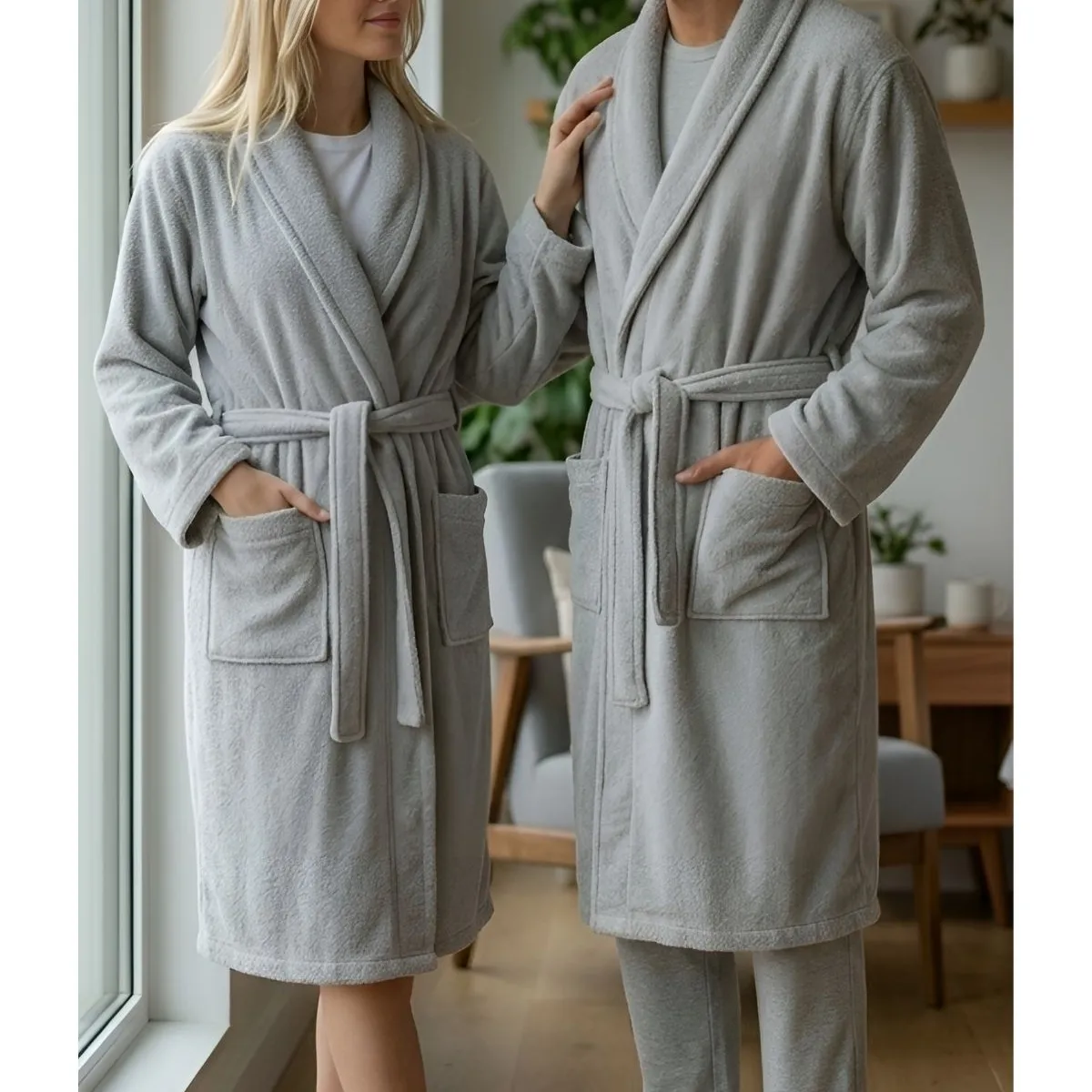 LOOK SHOP - Bata Micropolar Hombre Y Mujer. Excelente Calidad. Colores. 0101