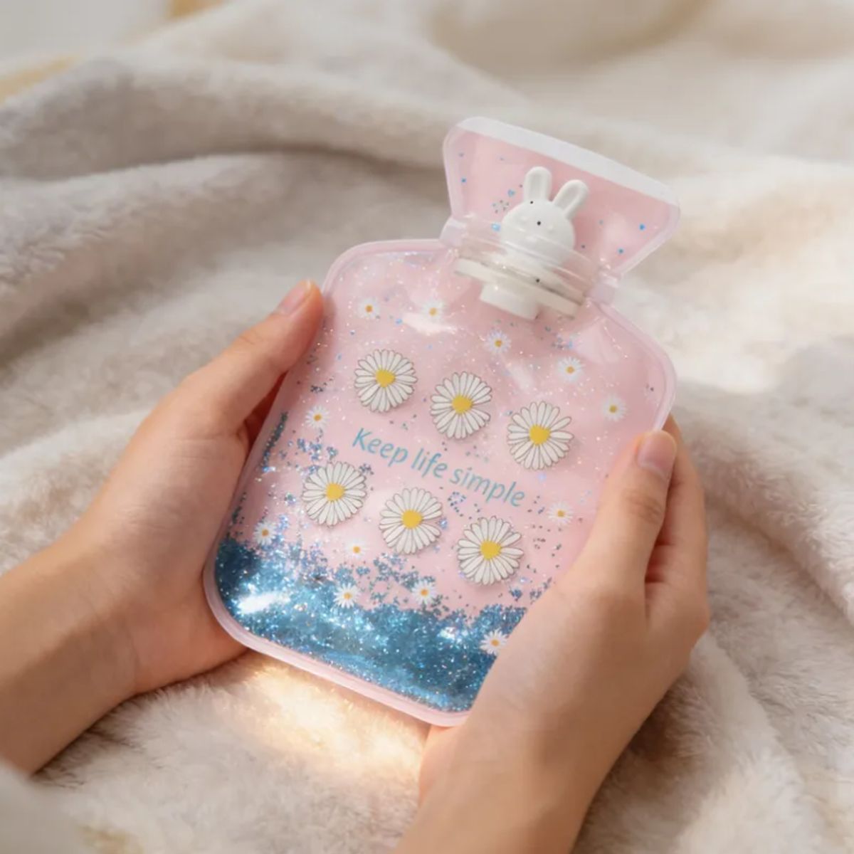 GENERICO - Set X6 Guatero De Mano 500ml Con Glitter Diseños Infantiles