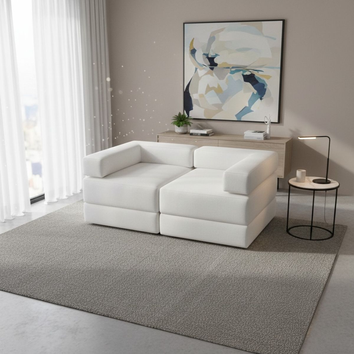 DISEÑOS VALESTRINI - SOFA CAMA ARKOS EN LINO