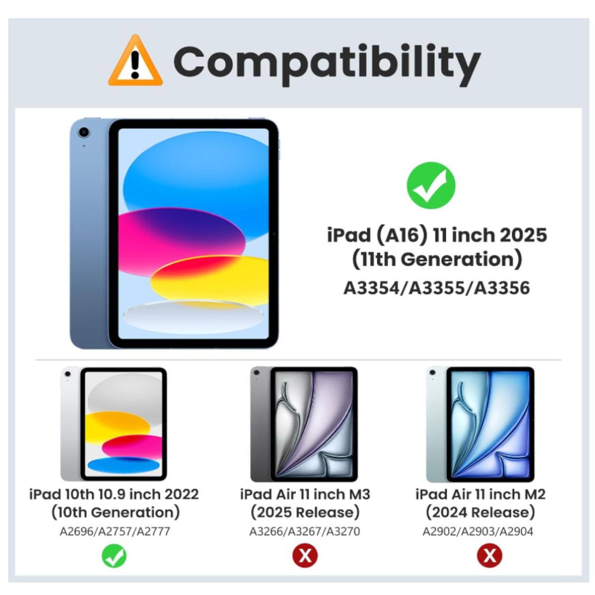 GENERICO - Lámina Mica Vidrio Templado Para iPad A16 11th Gene 11 2025