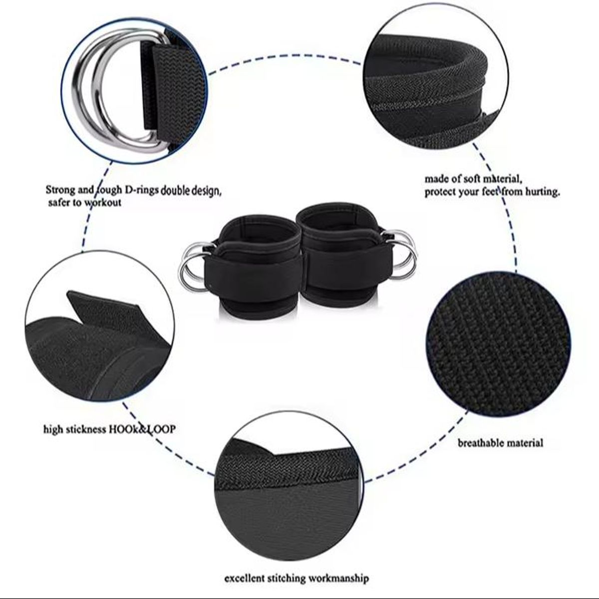 GENERICO - Par Tobilleras Para Patadas De Glúteos Booty Strap