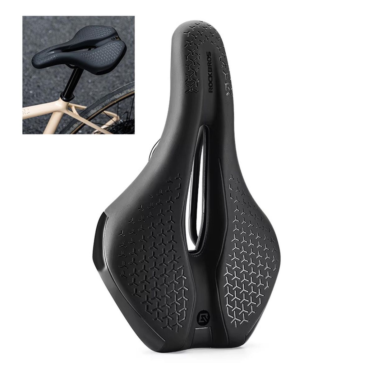 GENERICO - Asiento Bicicleta Rockbros Sillín Cómodo Antiprostático