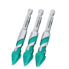 GENERAL - Broca Excéntrica Carburo Tungsteno 6-8-10cm Kit Cerámica