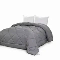 GENERICO - Plumón Edredón Nórdico De Seda King 230x250cm Gris