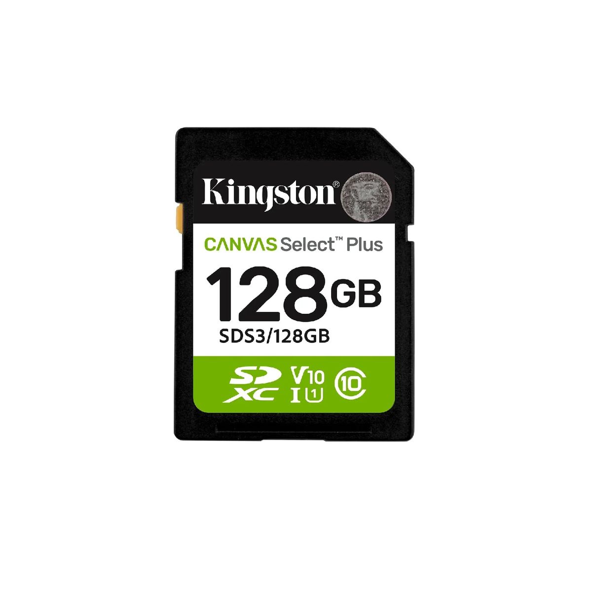 KINGSTON - SDS3/128GB SDXC CANVAS SELECT PLUS GEN3 150MB/S