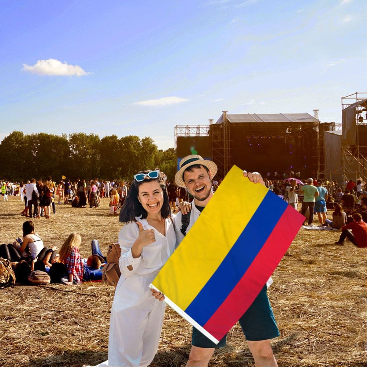 GENERICO - Bandera de Colombia de 150cm x 90cm de Poliéster