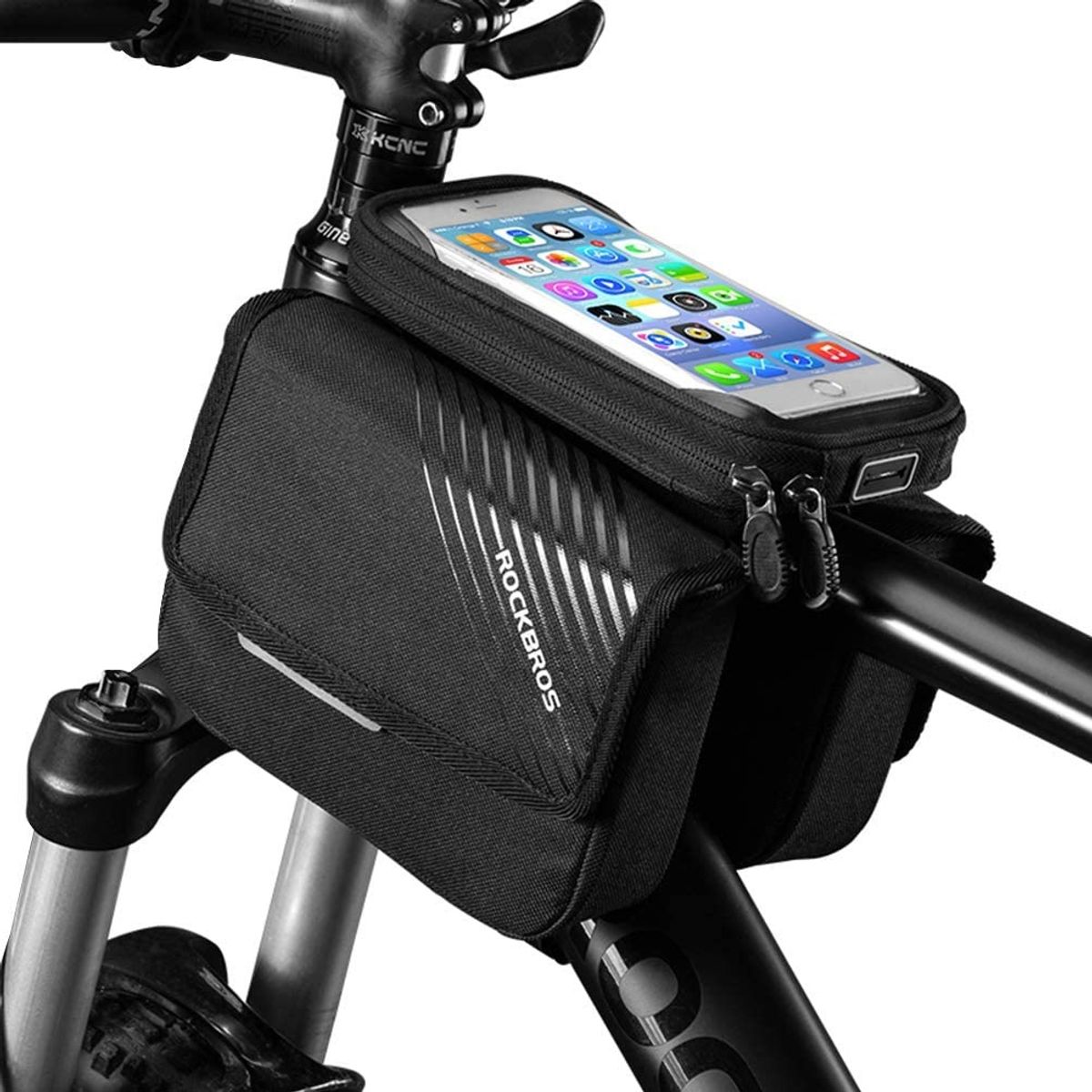 ROCKBROS - Bolso para bicicleta con soporte para teléfono Rockbros 030-060