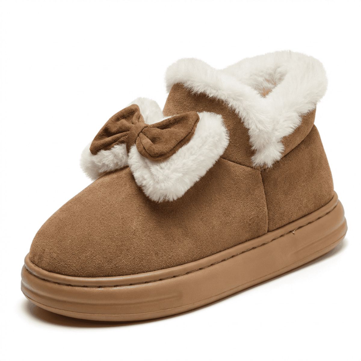 BOVINITA - Pantufla Mujer Pantubota Chiporro Botin Camel Liviano