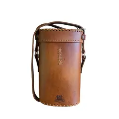 EL BUEN PASTOR - Bolso Matero Café Claro de Cuero