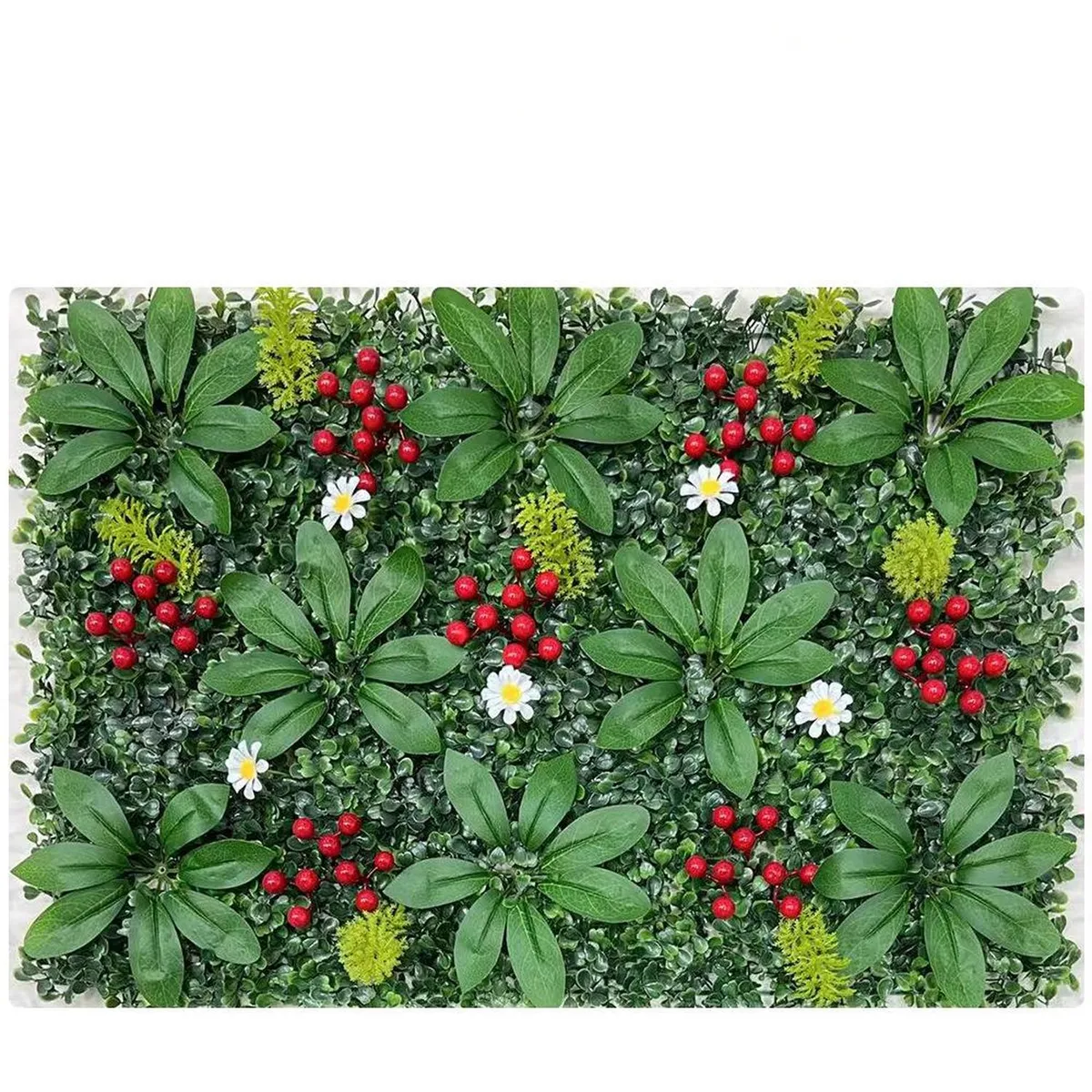 ARBUSTO REAL - Jardín Muro vertical artificial E palmeta Plantas 60x40 cm