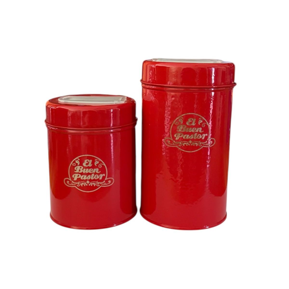 EL BUEN PASTOR - Kit Yerbera mas Azucarera Roja con Dispensador El Buen Pastor Nueva Edición