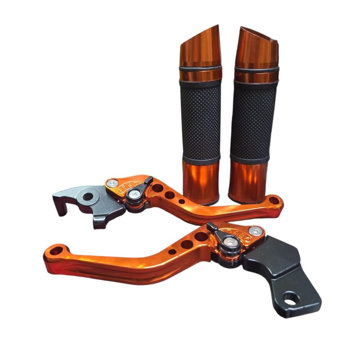 GENERICO - Pack Puños + Manillas Regulables Moto KTM 200 - 250 - 390