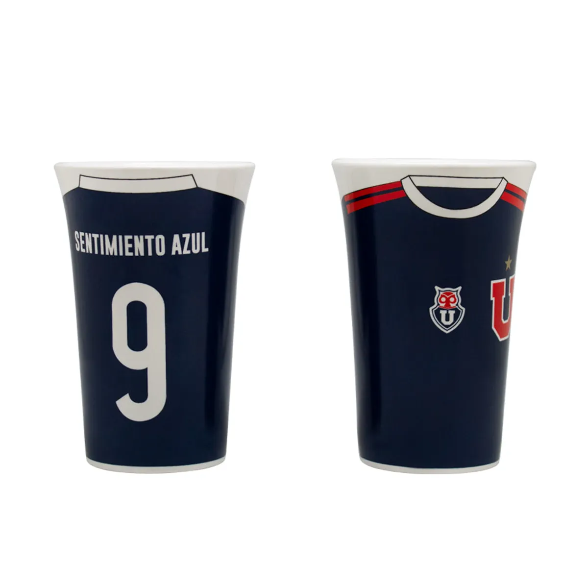 TITANIO - SET 2 TAZONES CAMISETA U DE CHILE 325 ML