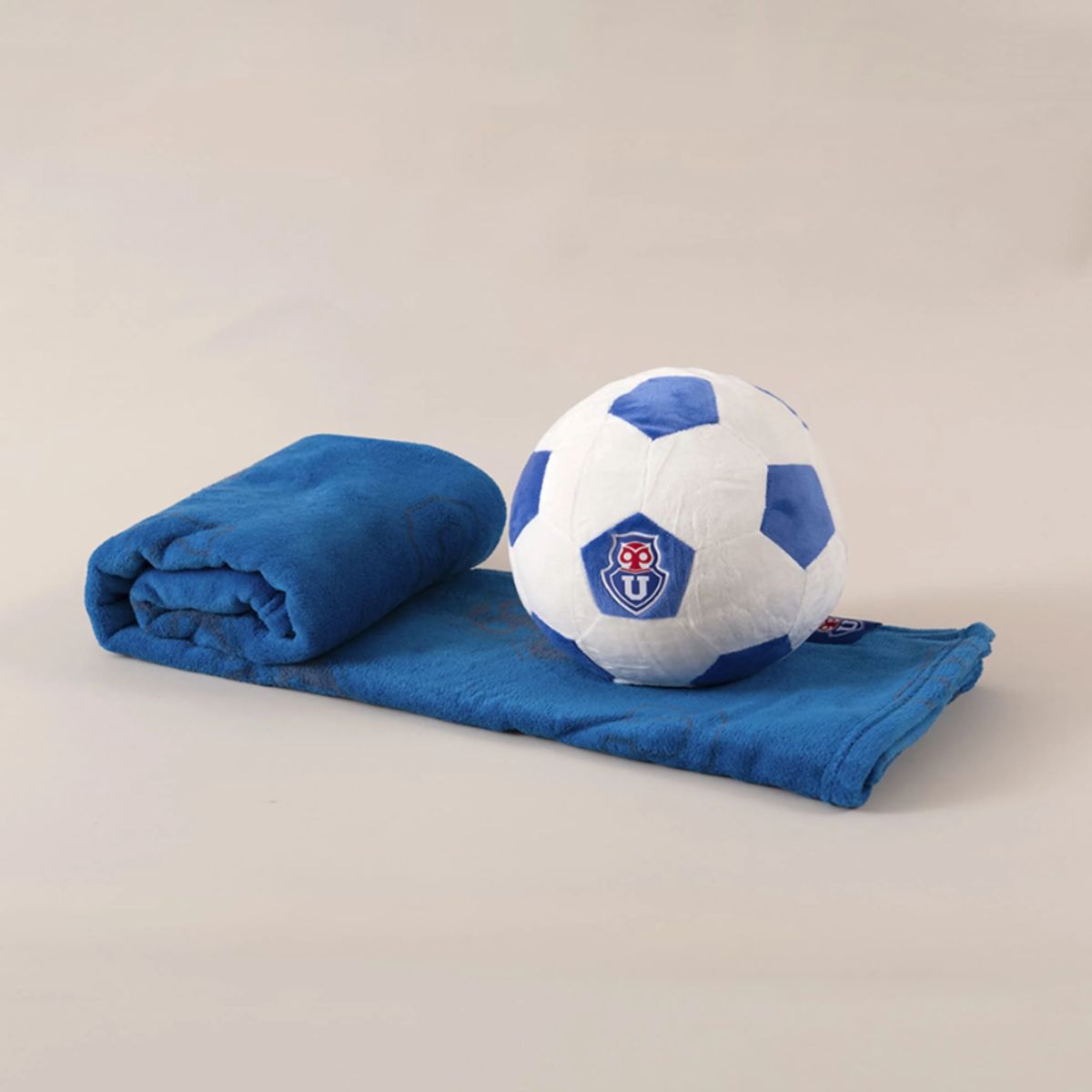 MASHINI - Set Manta + Cojín Pelota Futbol U De Chile