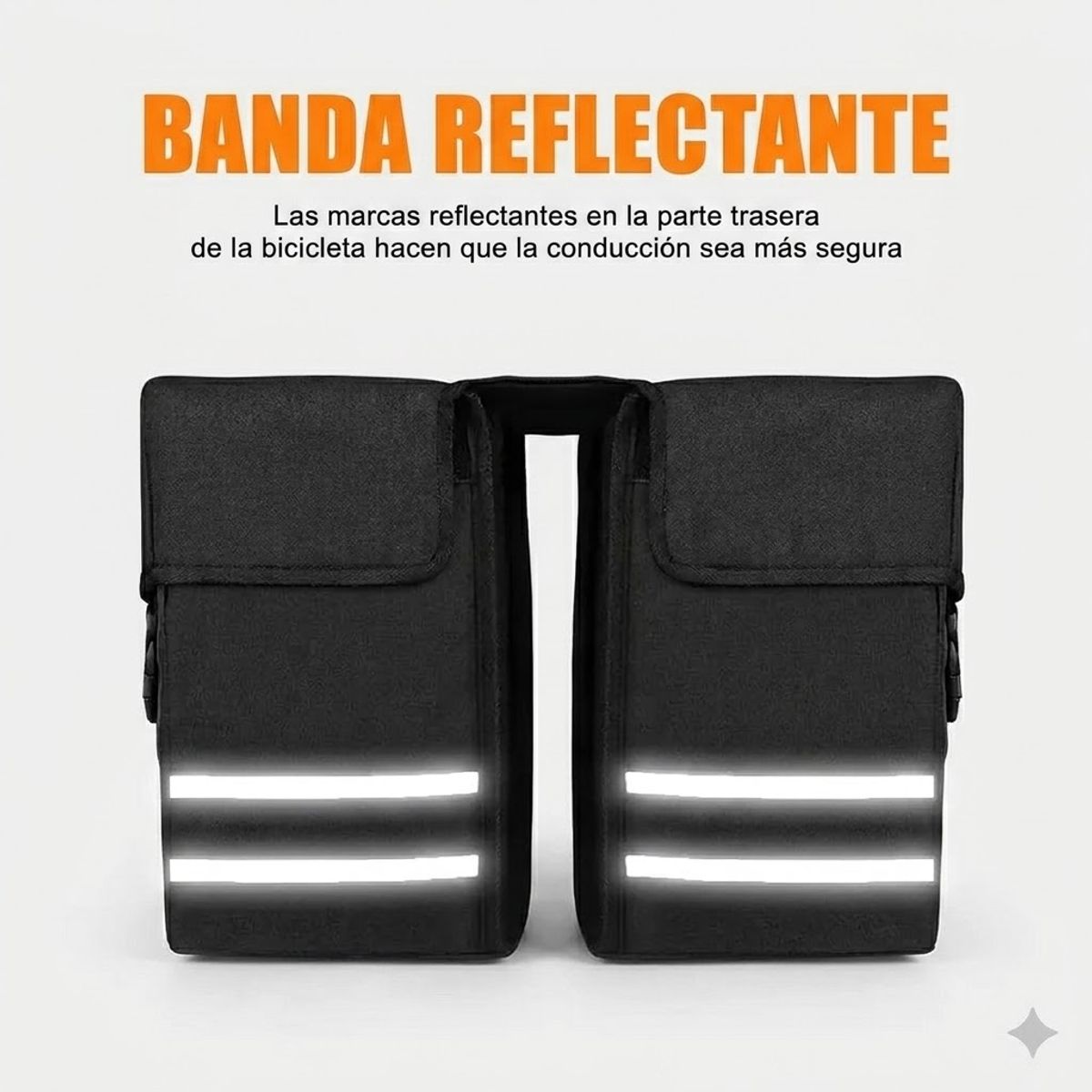 GENERICO - Alforja para Bicicleta Bolso Doble Capacidad 25 Litros