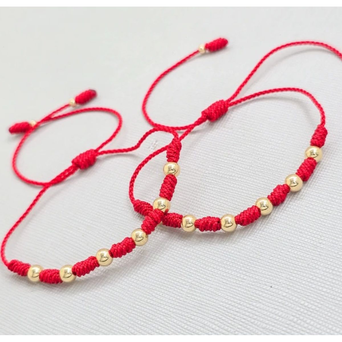 GENERICO - Brazalete Siete Nudos de Protección Oro Laminado 18K