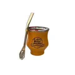 EL BUEN PASTOR - Mate Camionero de Madera Algarrobo mas Bombilla