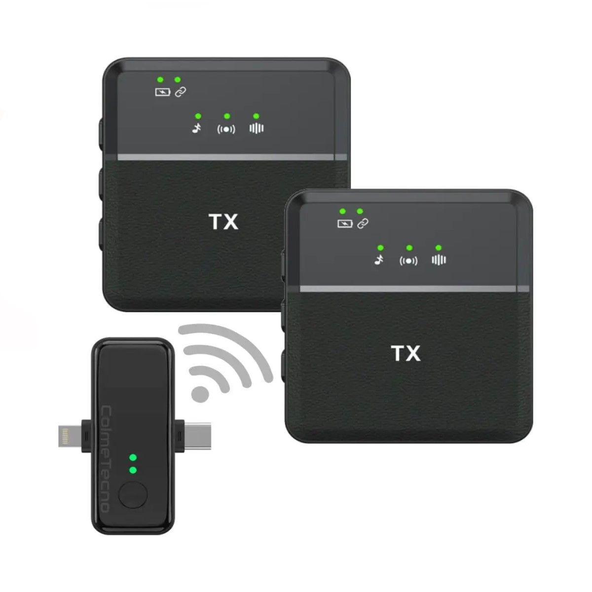 GENERICO - Microfono Inalambrico Solapa Receptor Tipo Clightning Sx31 Color Negro BELUG