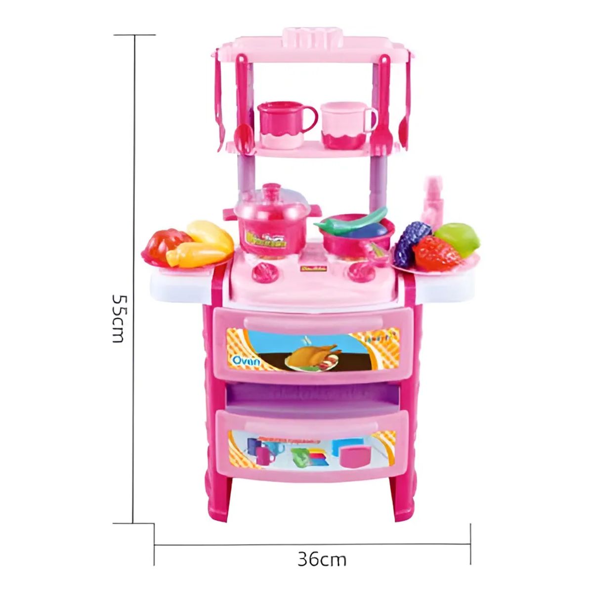 GENERICO - Mini Cocina Infantil Completa Con Sonido, Luz Y Accesorios