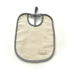 LOU BLOOM - Babero de Muselina - Blanco Invierno -