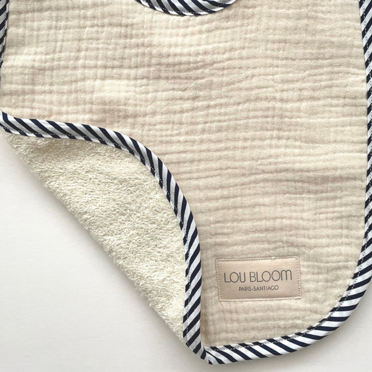 LOU BLOOM - Babero de Muselina - Blanco Invierno - LOU BLOOM