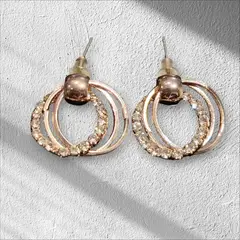 GENERICO - Aros Triple Argollas con Brillo tono Brown Cafuné Studio