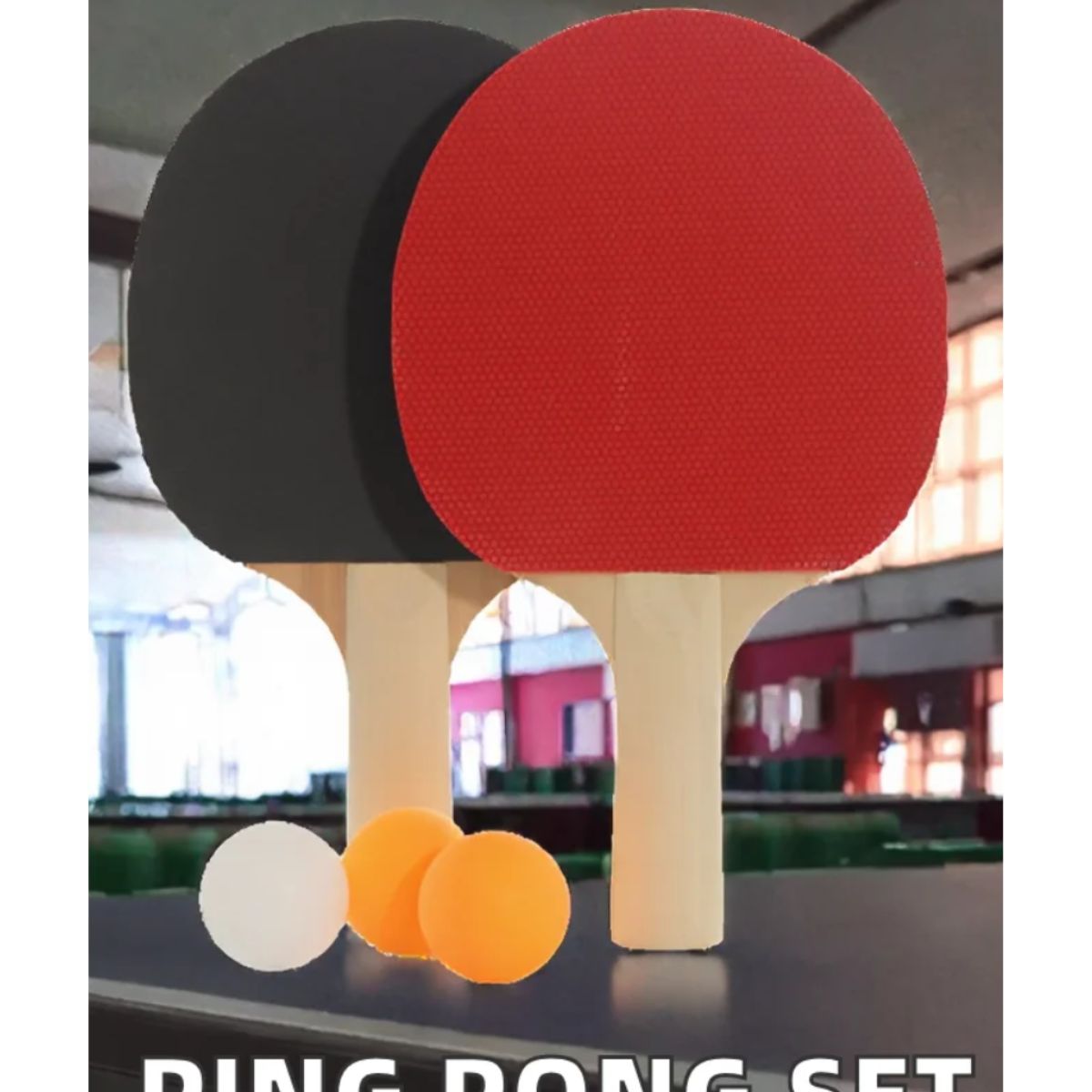 GENERICO - Juego Set De Ping Pon, Tenis De Mesa 2 Paletas + Pelotas