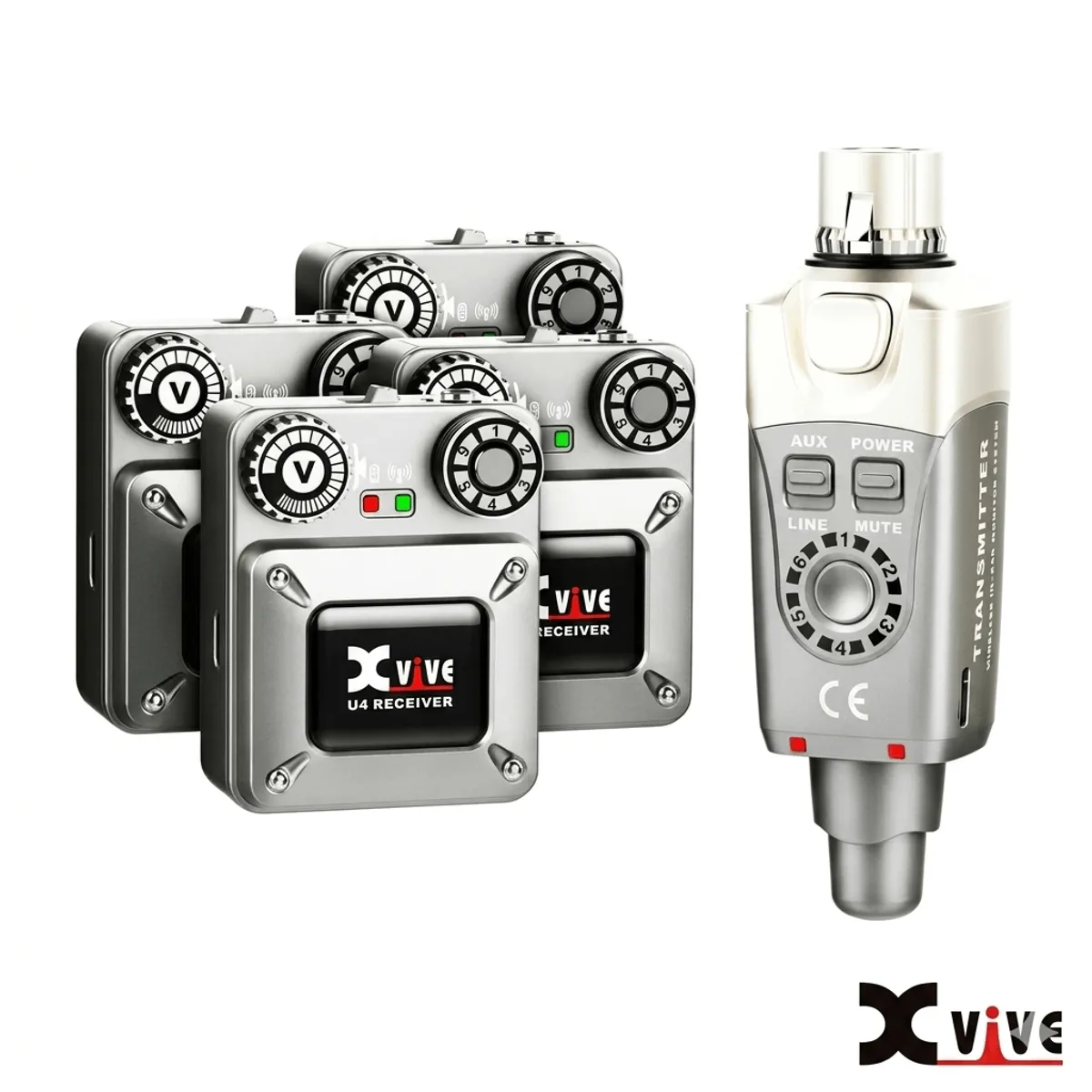 XVIVE - Sistema de Monitorización In-Ear Digital Inalámbrico XVIVE U4R4