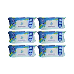 GENERICO - Pack 6 Toallitas Húmedas Adulto Purity 50 Un , Extra Grande.