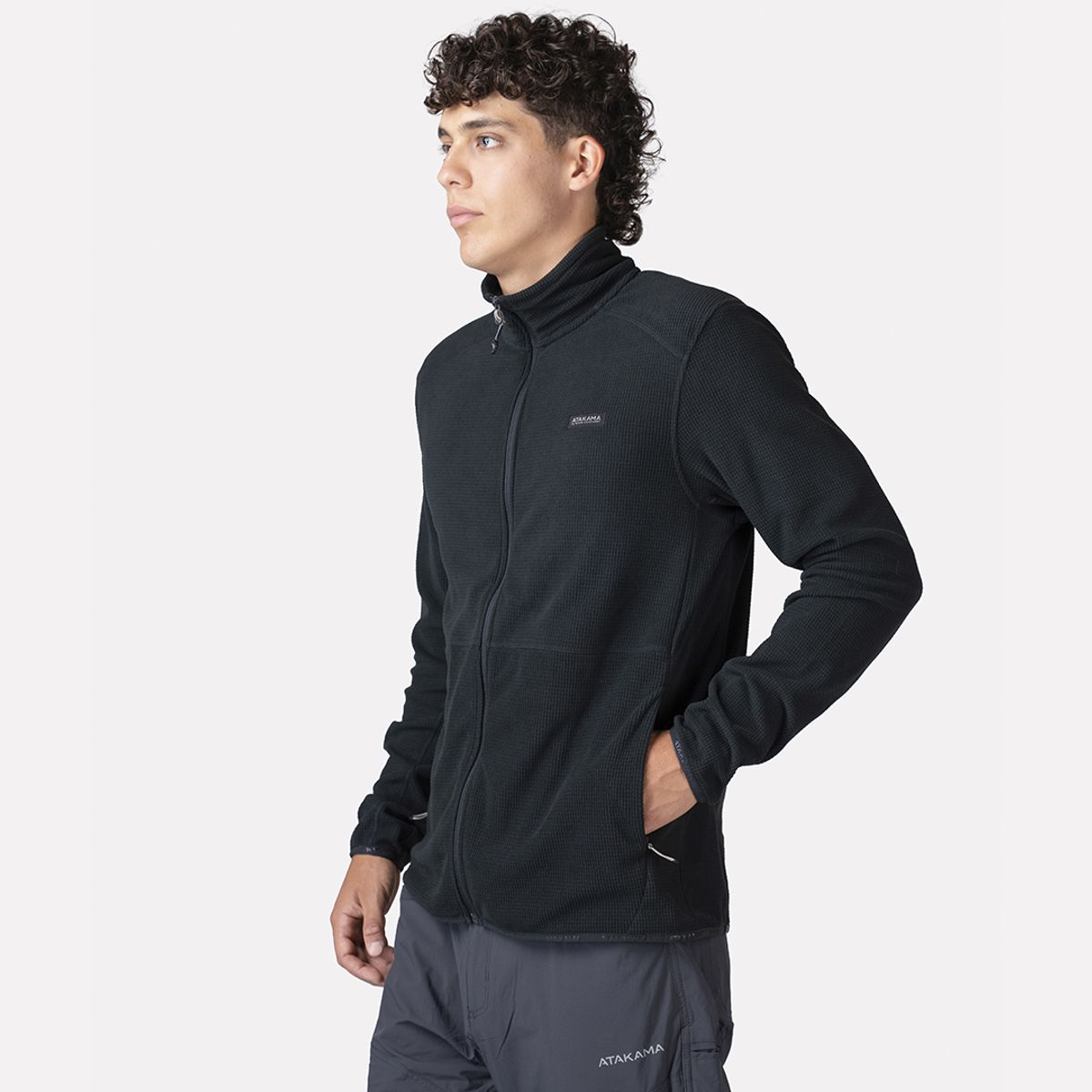 TERRA - Polar Hombre Fleece Deportivo Terra Full Zip Atakama Outdoor