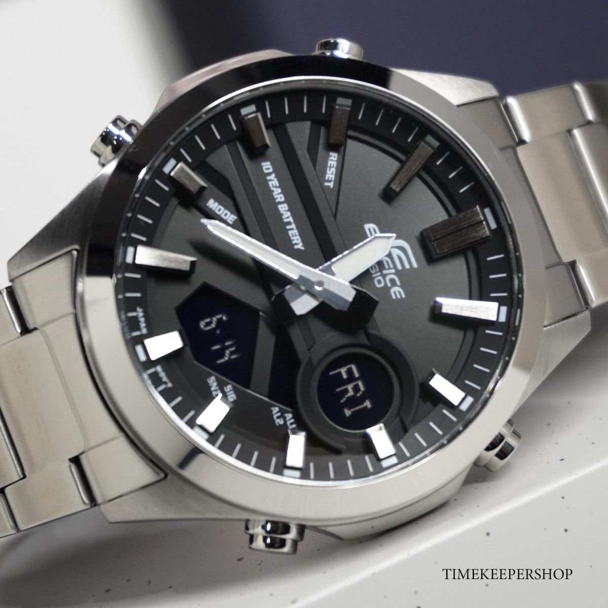 CASIO - RELOJ CASIO EDIFICE EFV-C120D-1A HOMBRE ANALOGO DIGITAL WR10M