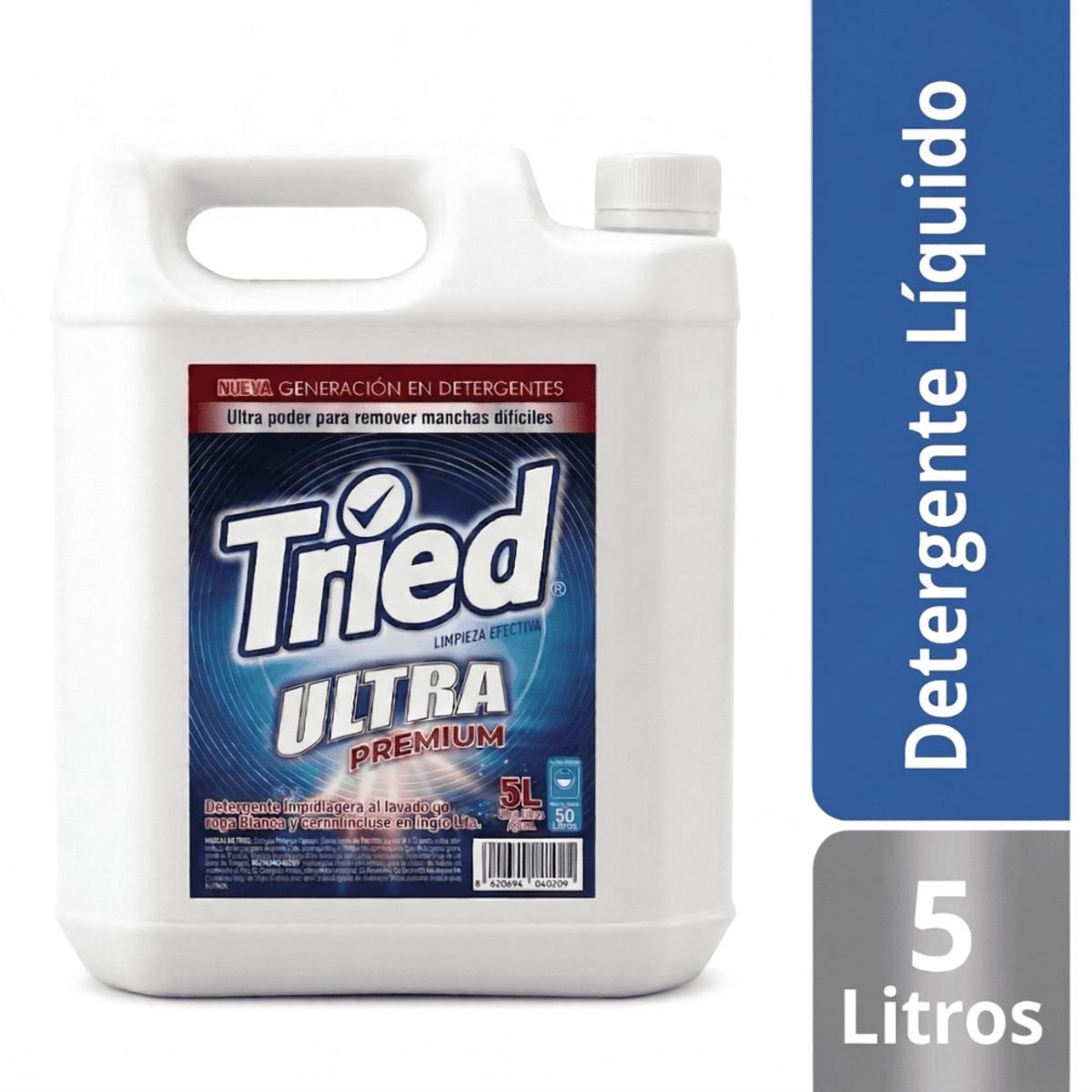 GENERICO - Detergente 5 Litros Ropa Blanca Y Color Tried Ultra