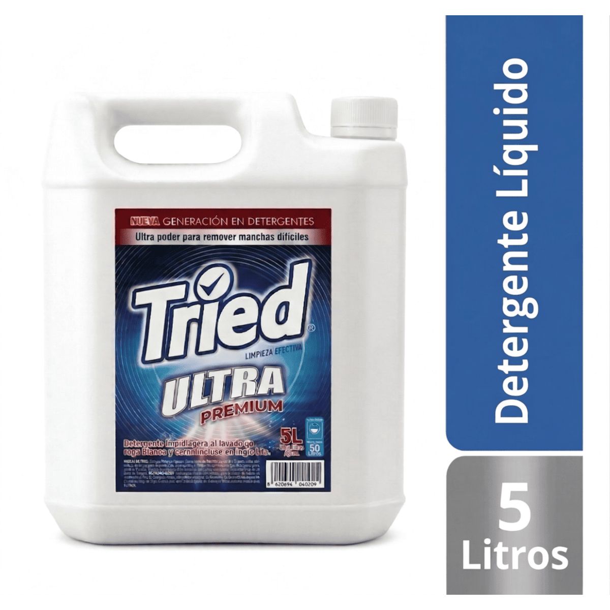 GENERICO - Detergente 5 Litros Ropa Blanca Y Color Tried Ultra