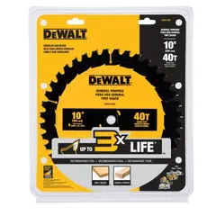 DEWALT - Disco Sierra 10" 40 Dientes Madera DWA11040