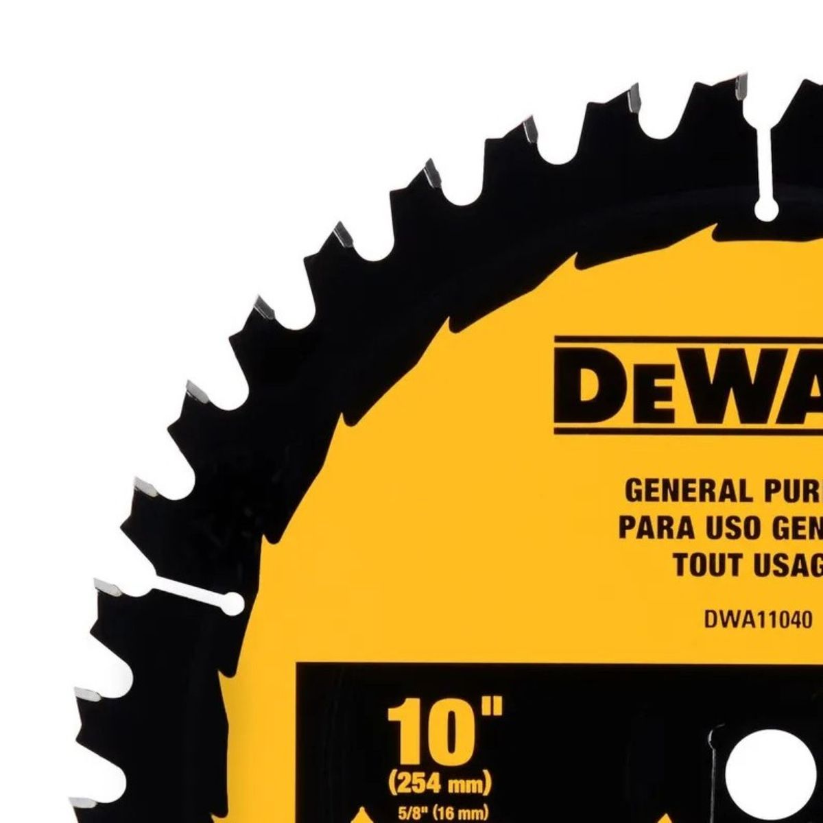 DEWALT - Disco Sierra 10" 40 Dientes Madera Dewalt DWA11040