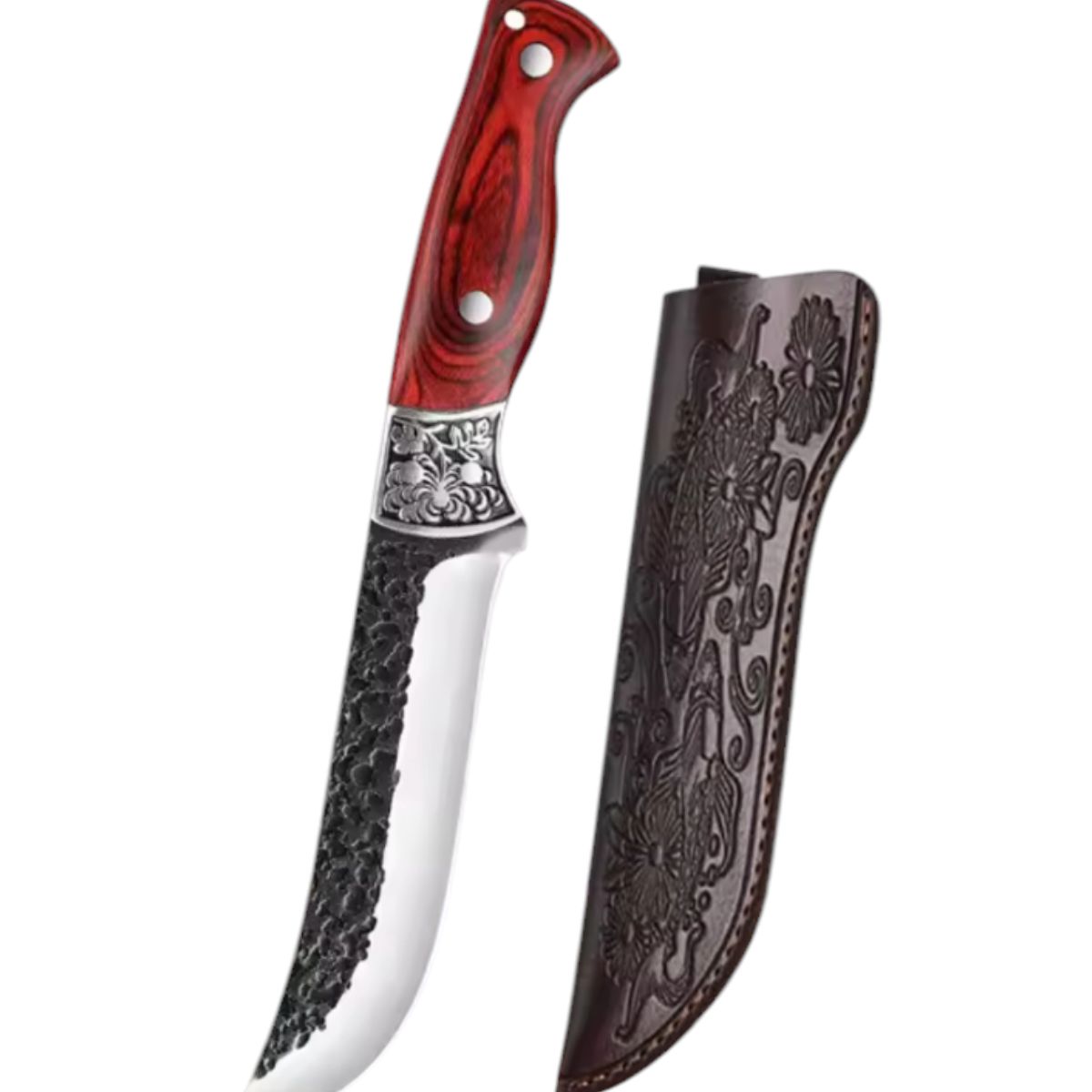 GENERICO - Cuchillo Duradero Carnicero Multiuso Para Asados Mas Funda