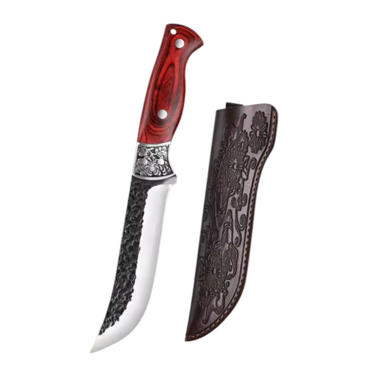 GENERICO - Cuchillo Duradero Carnicero Multiuso Para Asados Mas Funda