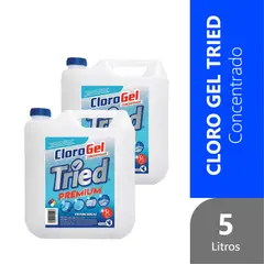 GENERICO - Pack 2 Cloro Gel 5 Litros Concentrado Premium TRIED
