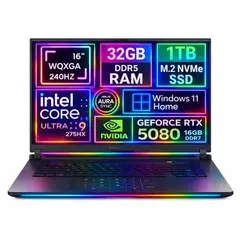 ASUS - NOTEBOOK GAMER Rog Strix G16 2025 WQXGA 2.5k Ultra 9 275hx 1tb 32gb Rtx 5080 16GB