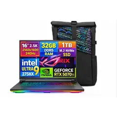 ASUS - LAPTOP GAMER Rog Strix G16 2025 WQXGA 240HZ Ultra9 275hx SSD 1tb 32gb DDR5 NVIDIA Rtx 5070ti 12GB