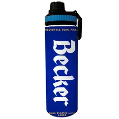 SM - Botella Deportiva 800 ml Diseño Cerveza Becker Libre BPA