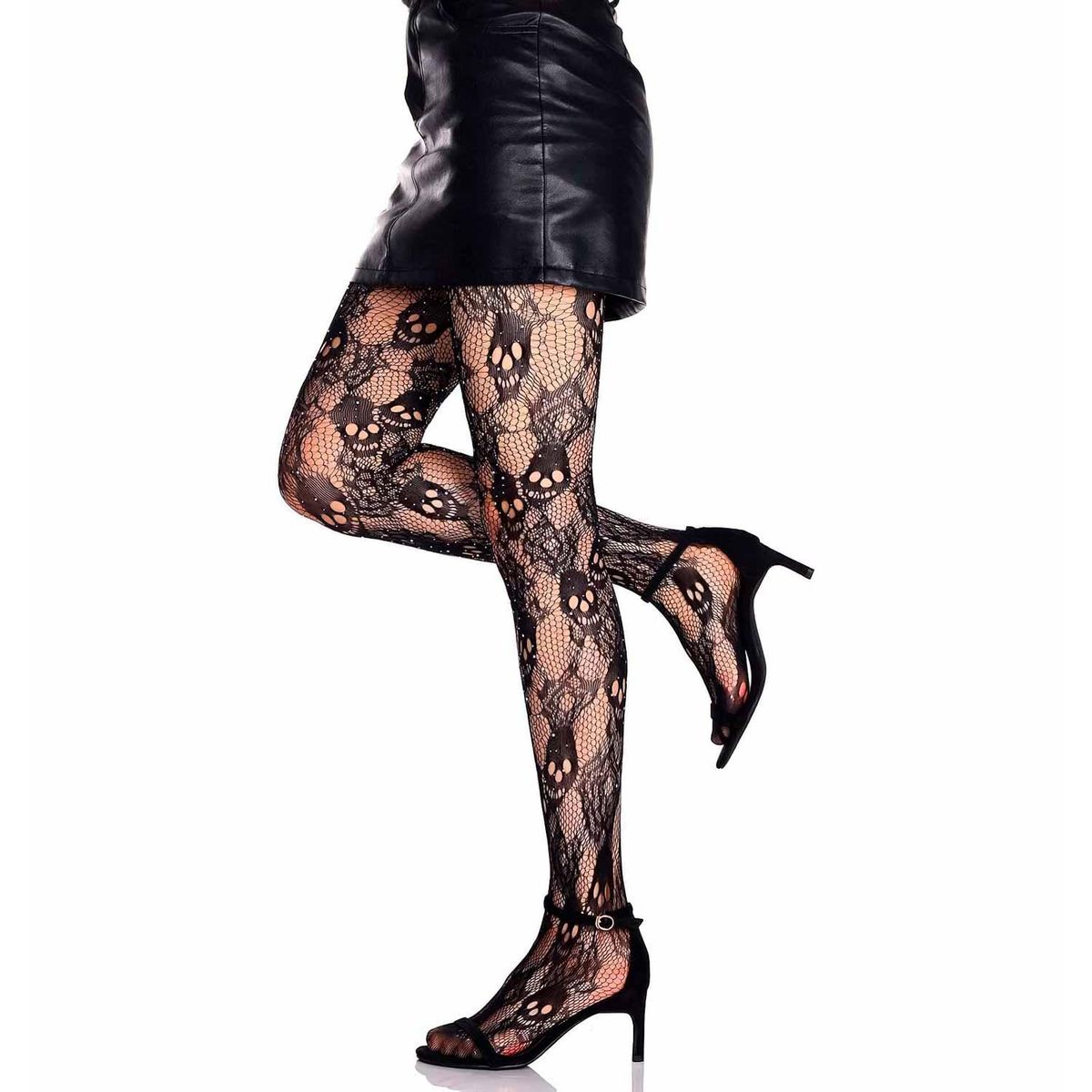 GEN - Pantys Media Malla Mujer Gotica Halloween Panties Estandar