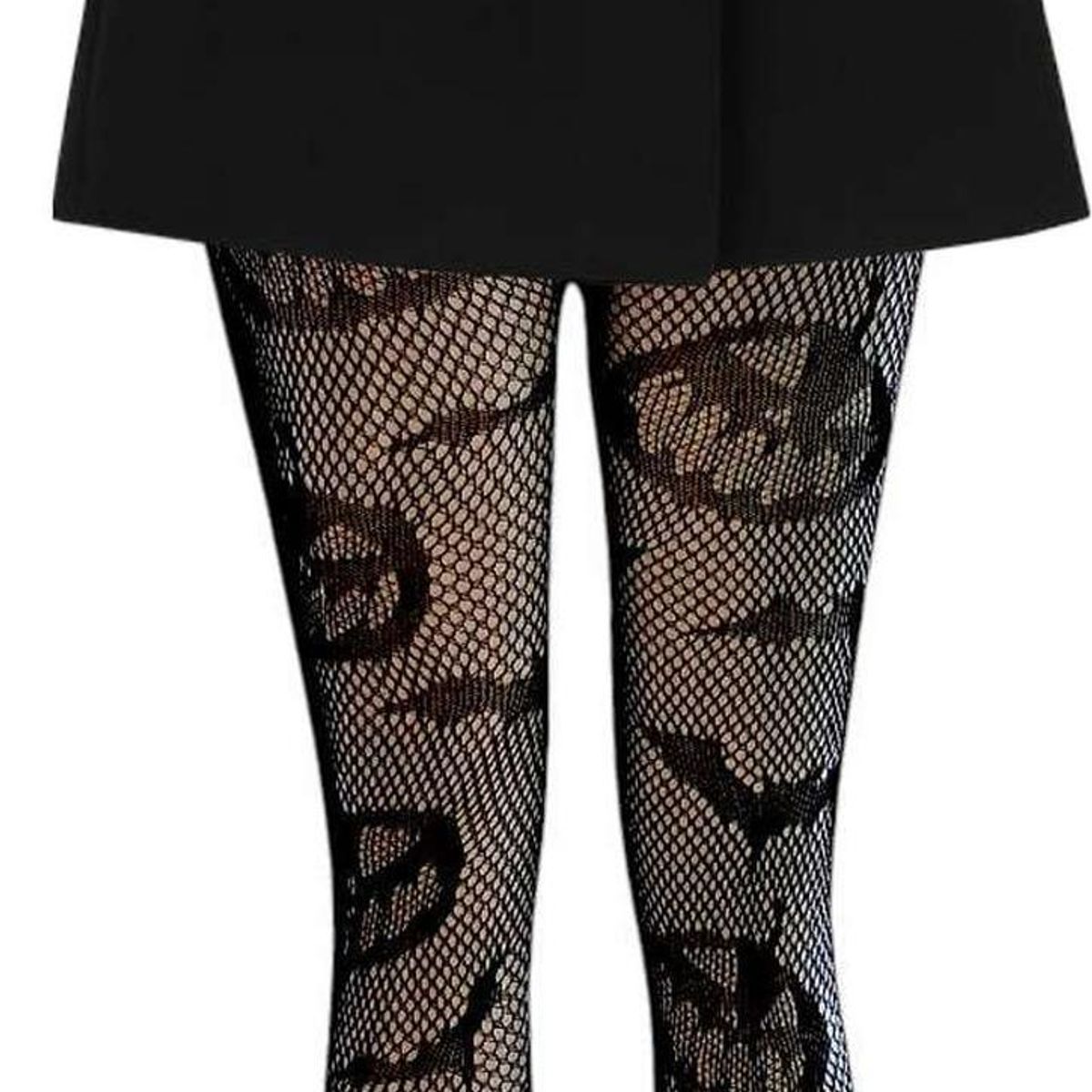GEN - Pantys Media Malla Mujer Gotica Halloween Panties Estandar