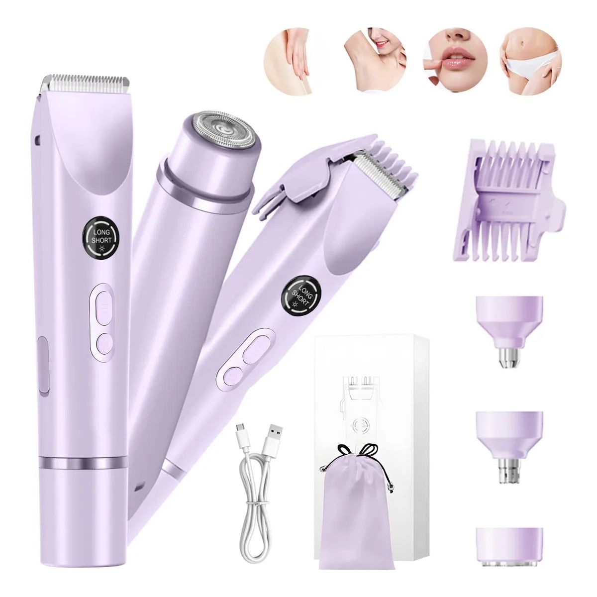 GENERICO - Depiladora  Paramujer Electrica doble Cabeza