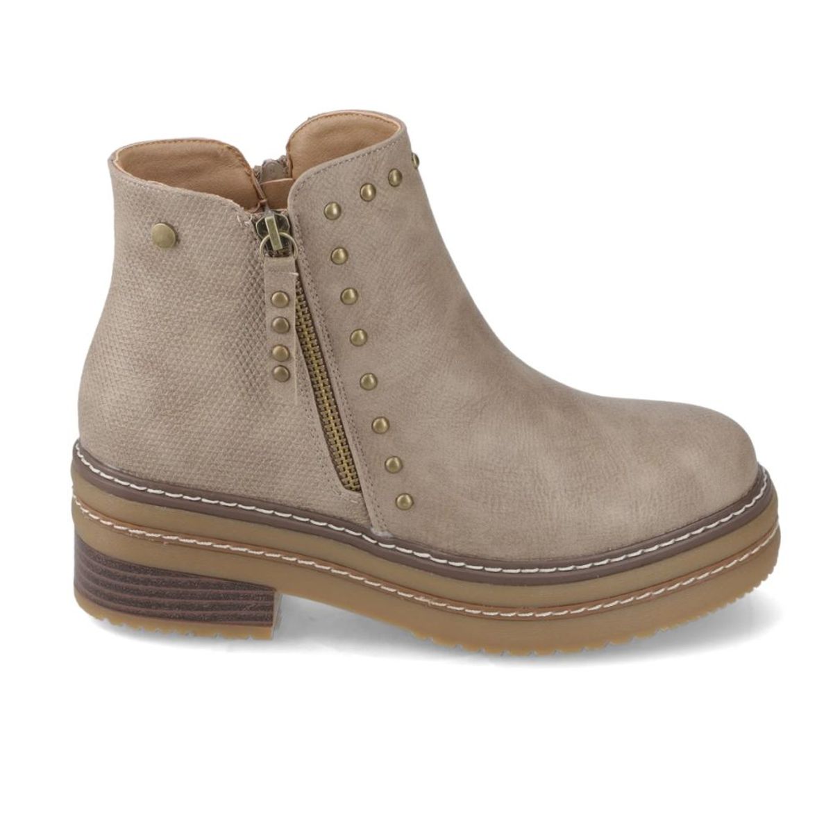 NEW WALK - Botín Beige Mujer New Walk